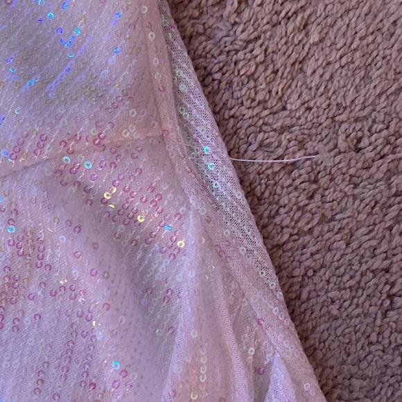 White Sequined Crystal Doll dress New size 5 - Picture 3 of 4